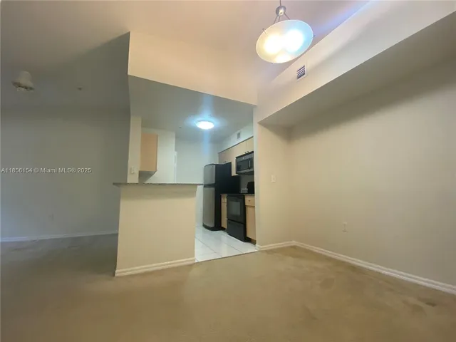 a view of an empty room