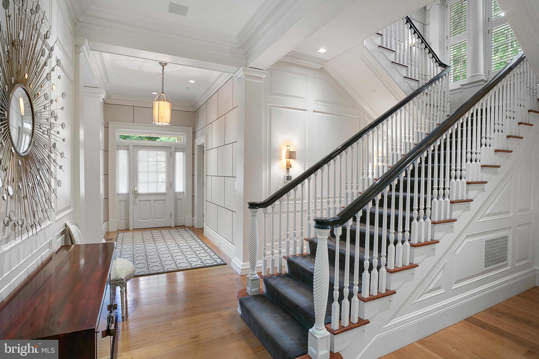 2727 Q Street Northwest Washington, DC 20007 - Photo 3 of 46 Entry Foyer with Original Staircase