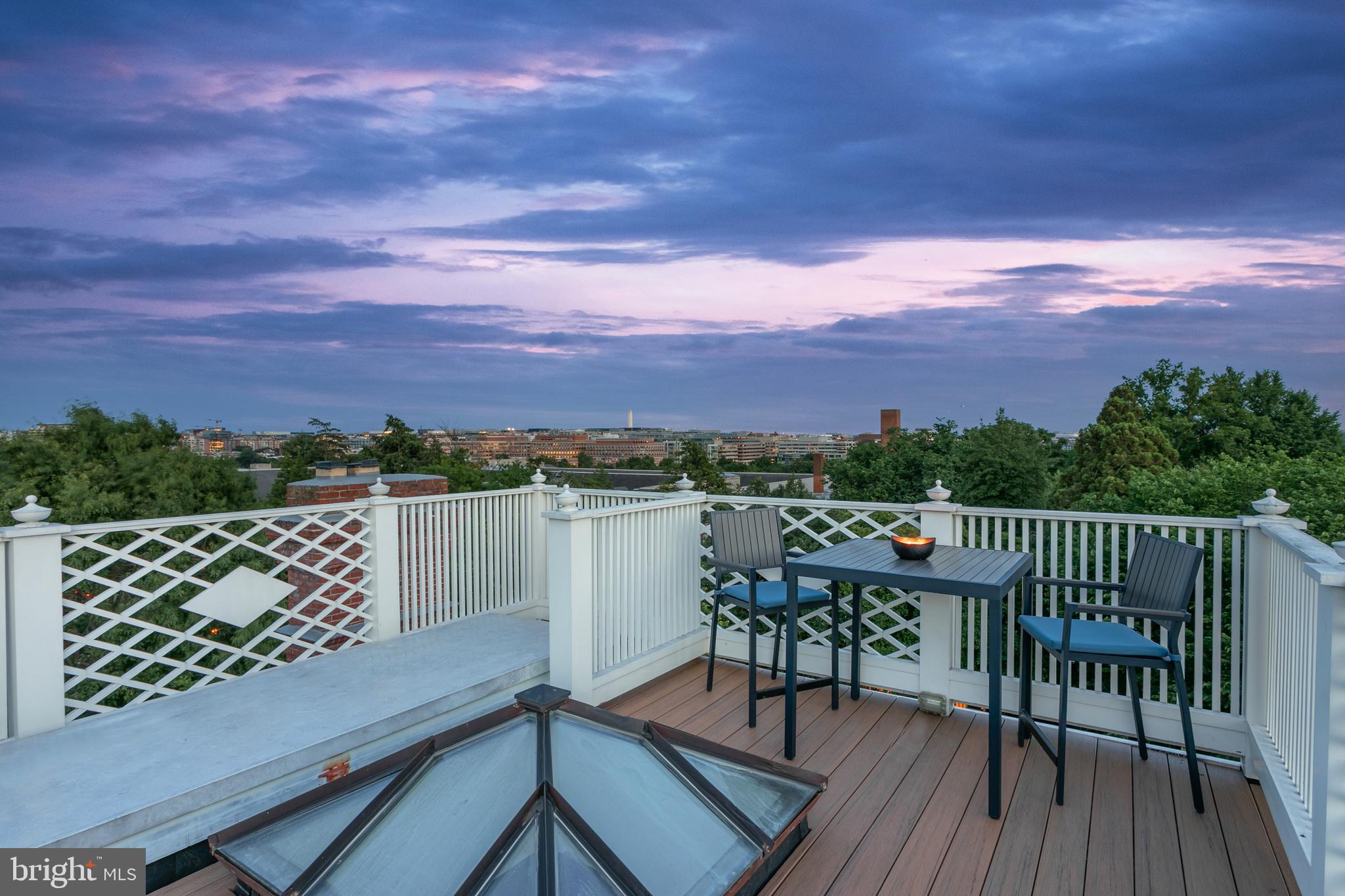2727 Q Street Northwest Washington, DC 20007 - Photo 45 of 46 Roof Terrace with Monument Views