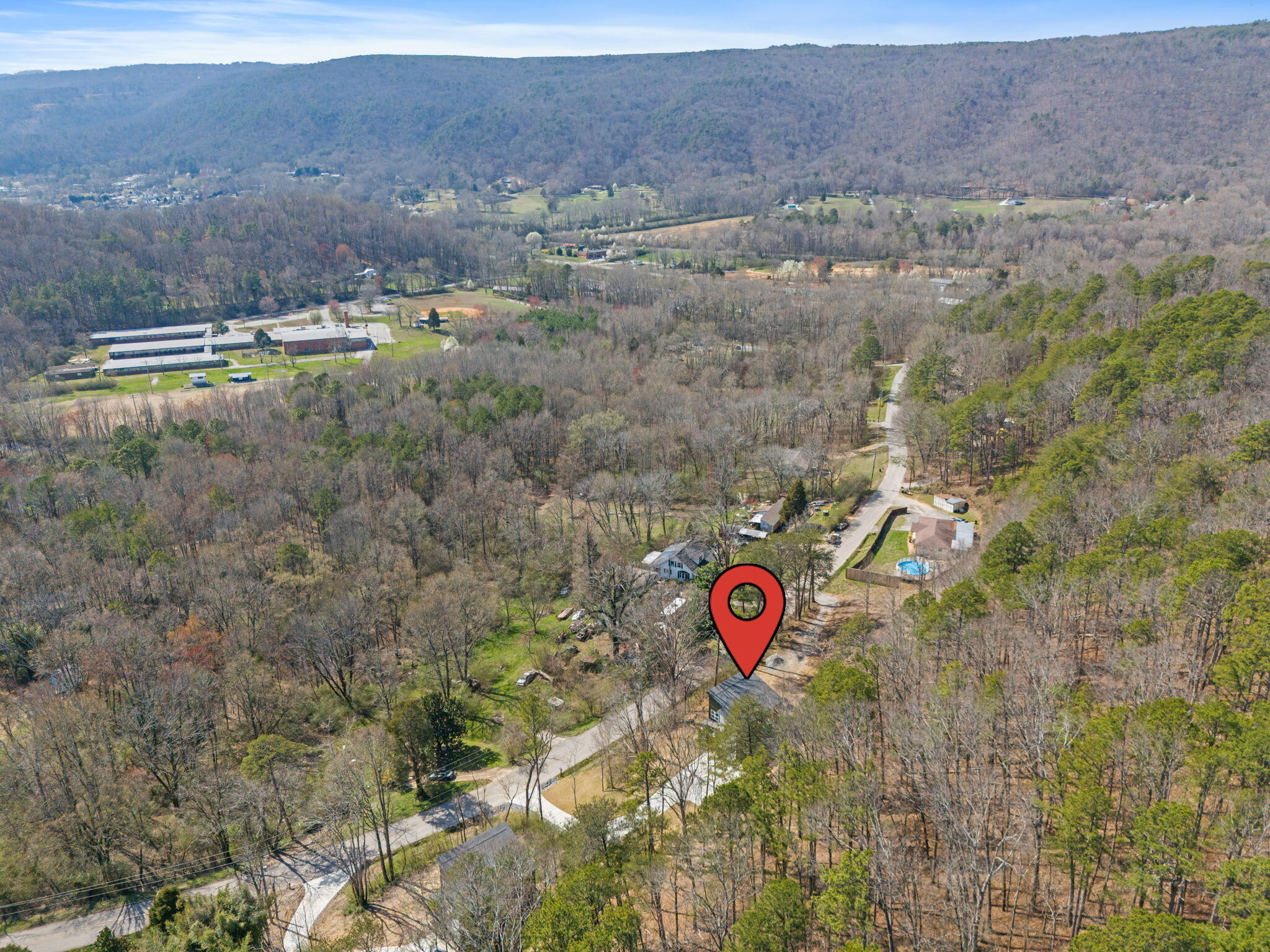 10612 Card Road Soddy Daisy, TN 37379 - Photo 43 of 44 Aerial looking south