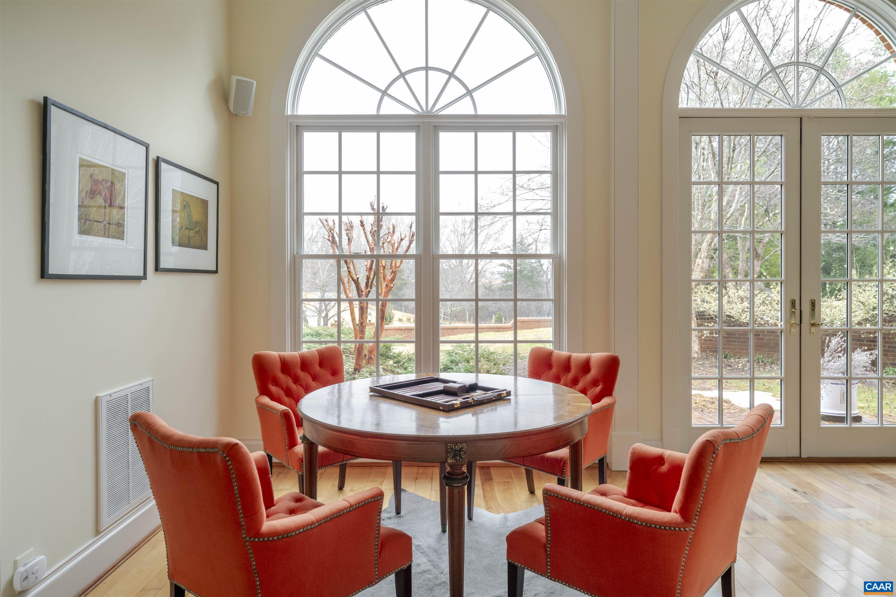 4035 Edge Valley Road North Garden, VA 22959 - Photo 25 of 57 a outdoor dining room with furniture a couch and a potted plant