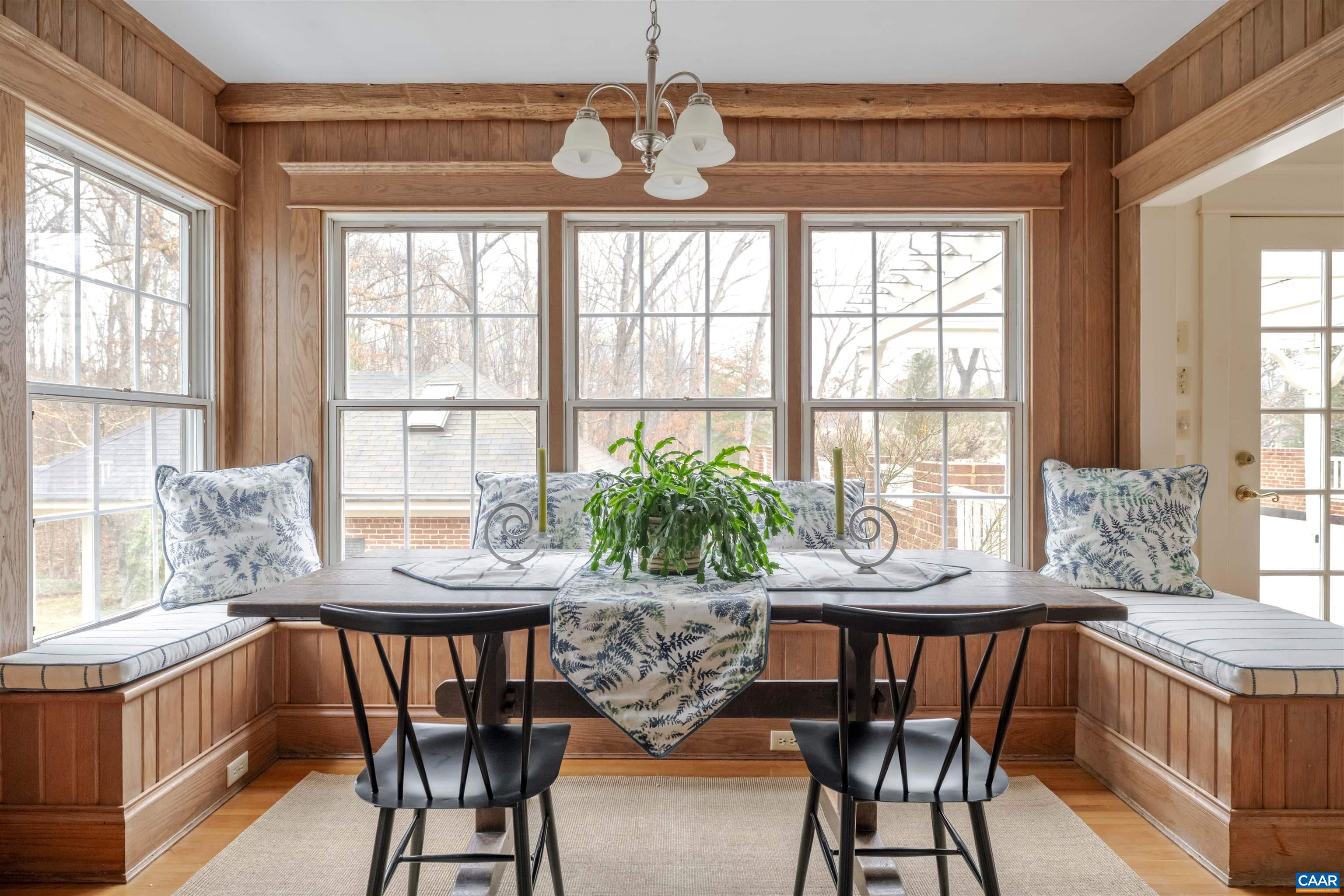 4035 Edge Valley Road North Garden, VA 22959 - Photo 29 of 57 a view of a dining room with furniture window and outside view