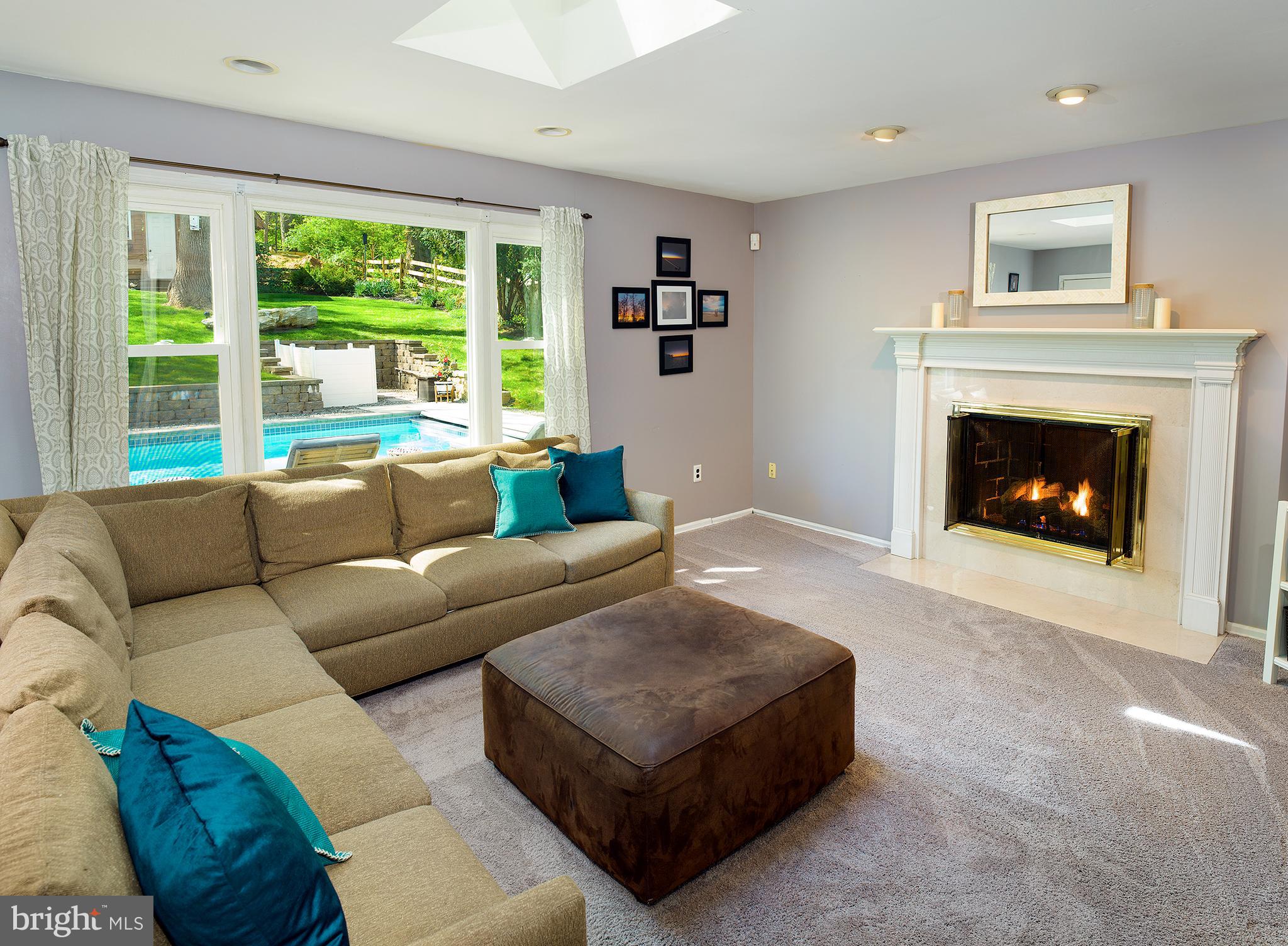 1728 Valley Greene Road Paoli, PA 19301 - Photo 12 of 27 Family Room with Fireplace