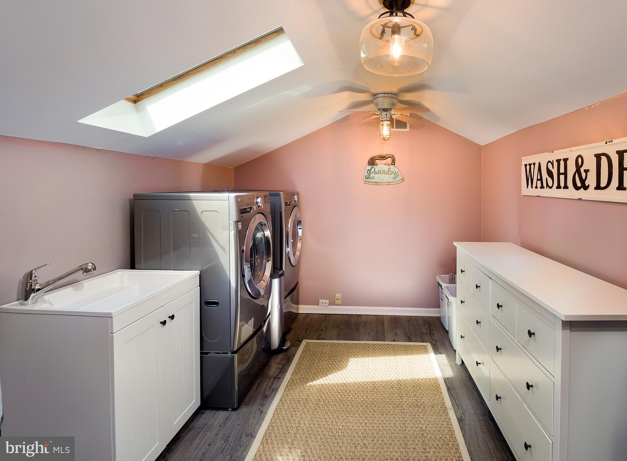 1728 Valley Greene Road Paoli, PA 19301 - Photo 22 of 27 Laundry Room with Skylights