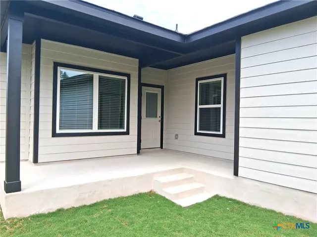 a backyard of a house