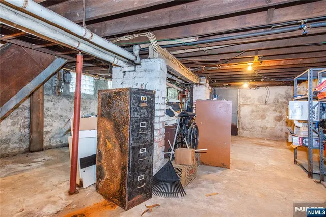 a view of a storage room