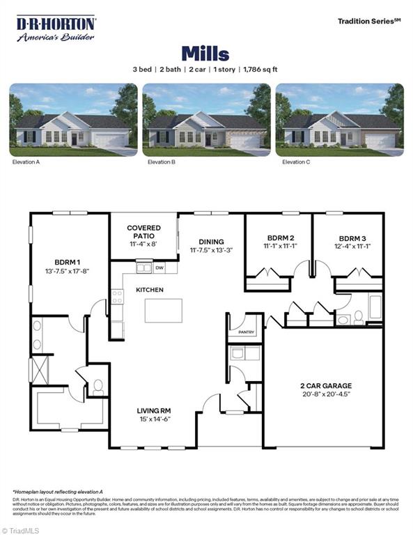 212 Waverly Court Linwood, NC 27299 - Photo 2 of 23 *Photos are of model home and are for representational purposes only