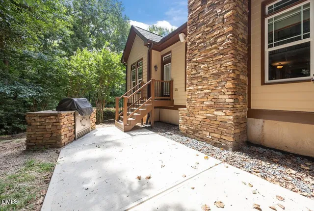 a view of front door of house