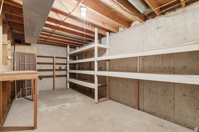 148 Tennyson Avenue Sandy, UT 84070 - Photo 40 of 55 Unfinished basement featuring concrete walls and flooring