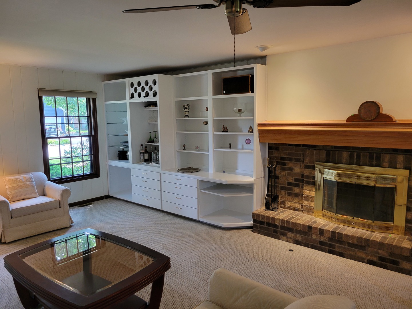 1263 Bainbridge Drive Naperville, IL 60563 - Photo 7 of 31 a living room with furniture and a fireplace