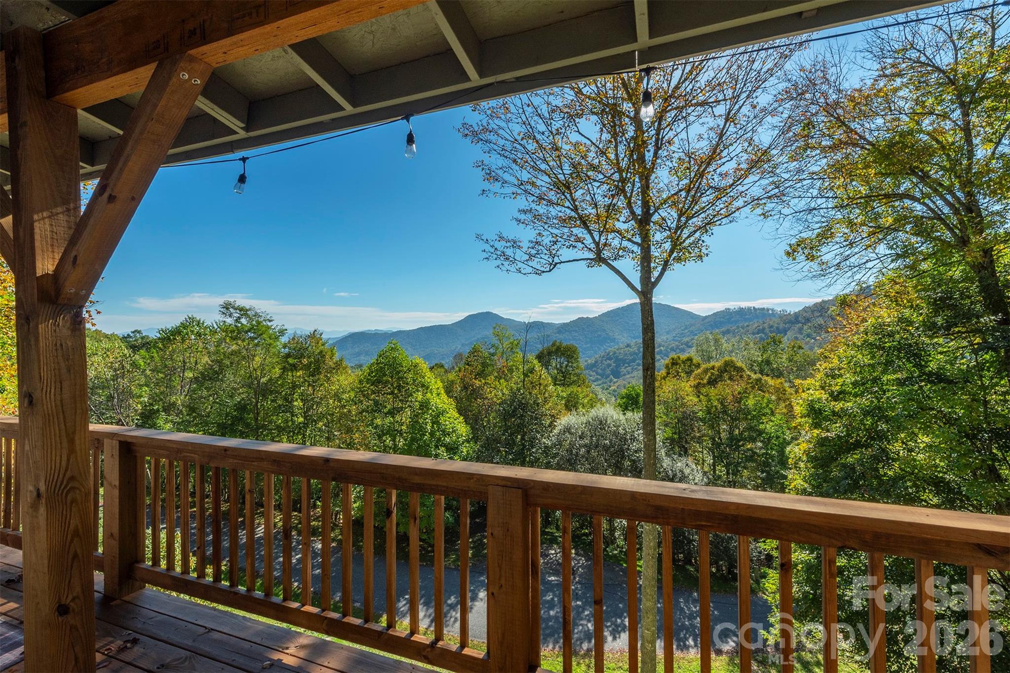 322 Goldenleaf Road Mars Hill, NC 28754 - Photo 16 of 47 a view of a balcony with an outdoor space