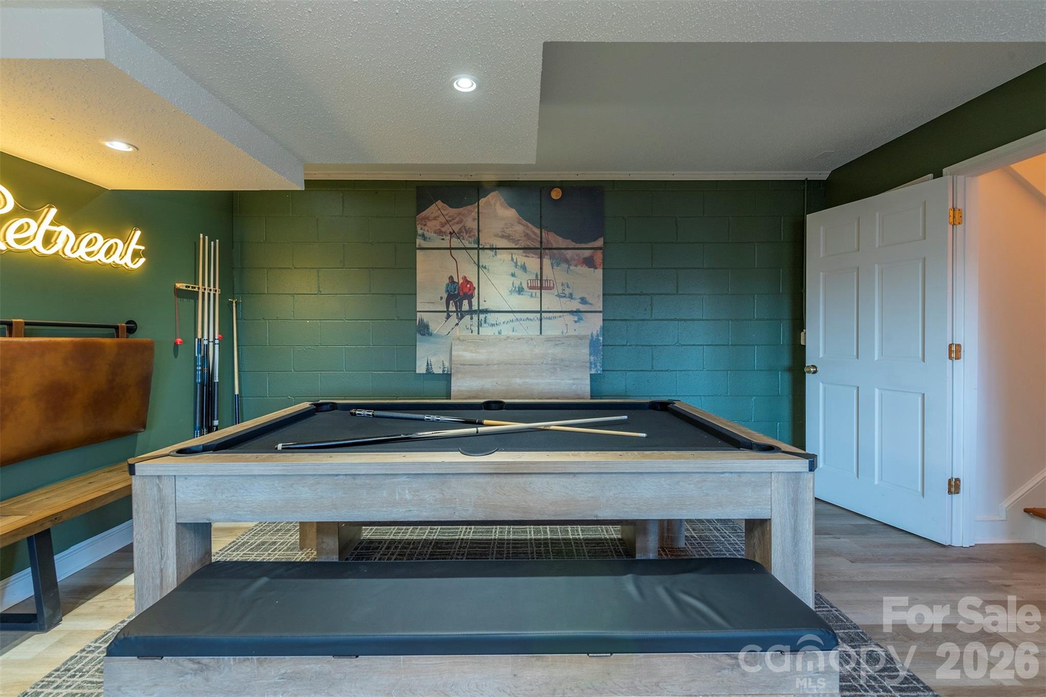 322 Goldenleaf Road Mars Hill, NC 28754 - Photo 27 of 47 a room with pool table and windows