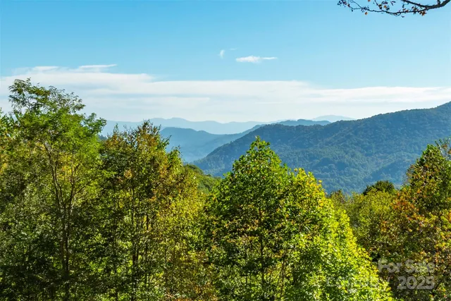 a view of a lake with mountains in the background