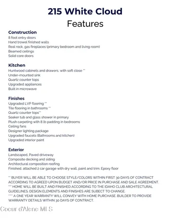 $1,450,000 | 215 White Cloud Drive, Sandpoint, ID 83864