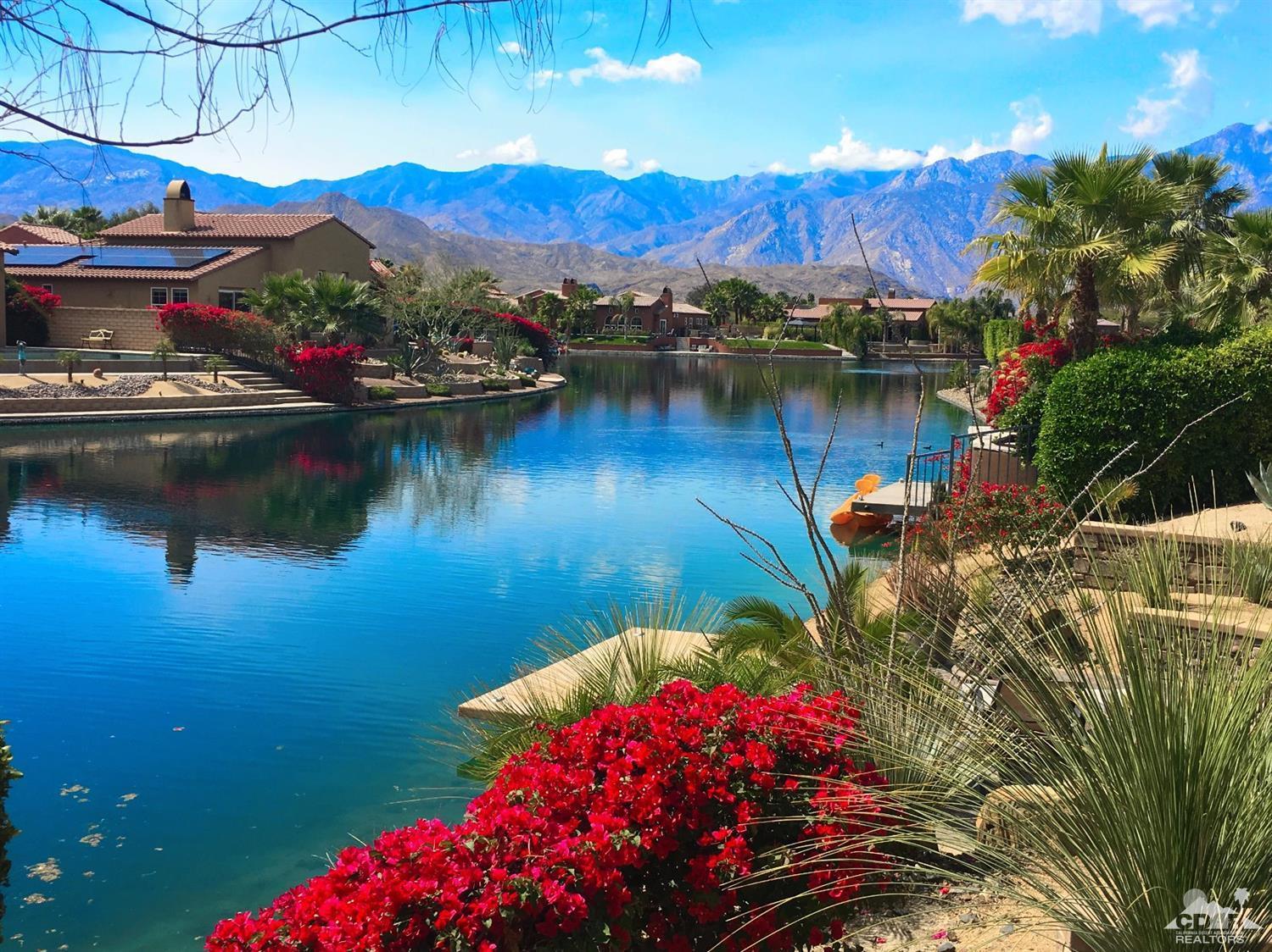 5 Via Santa Velera Rancho Mirage, CA 92270 - Photo 17 of 90 a view of a lake with a mountain