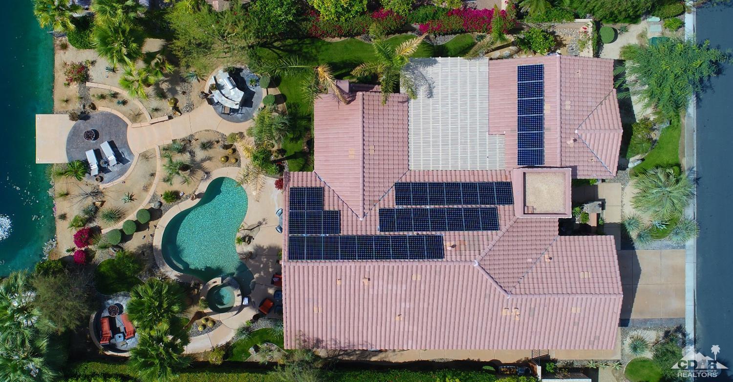 5 Via Santa Velera Rancho Mirage, CA 92270 - Photo 4 of 90 an aerial view of a house with garden space and street view