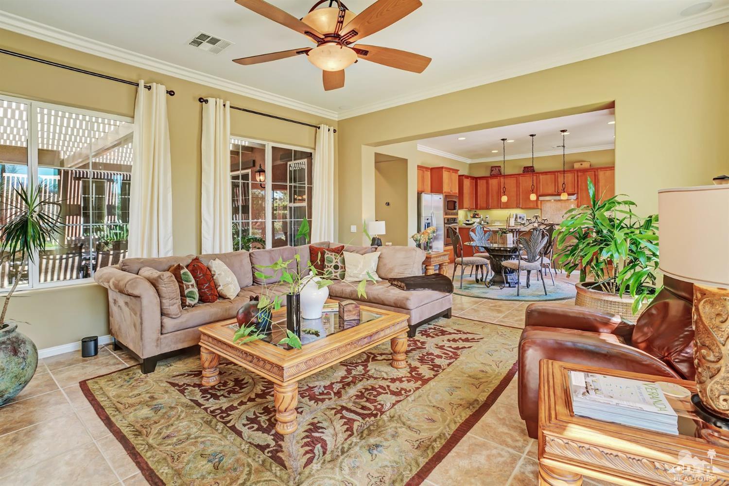 5 Via Santa Velera Rancho Mirage, CA 92270 - Photo 34 of 90 a living room with furniture and a large window