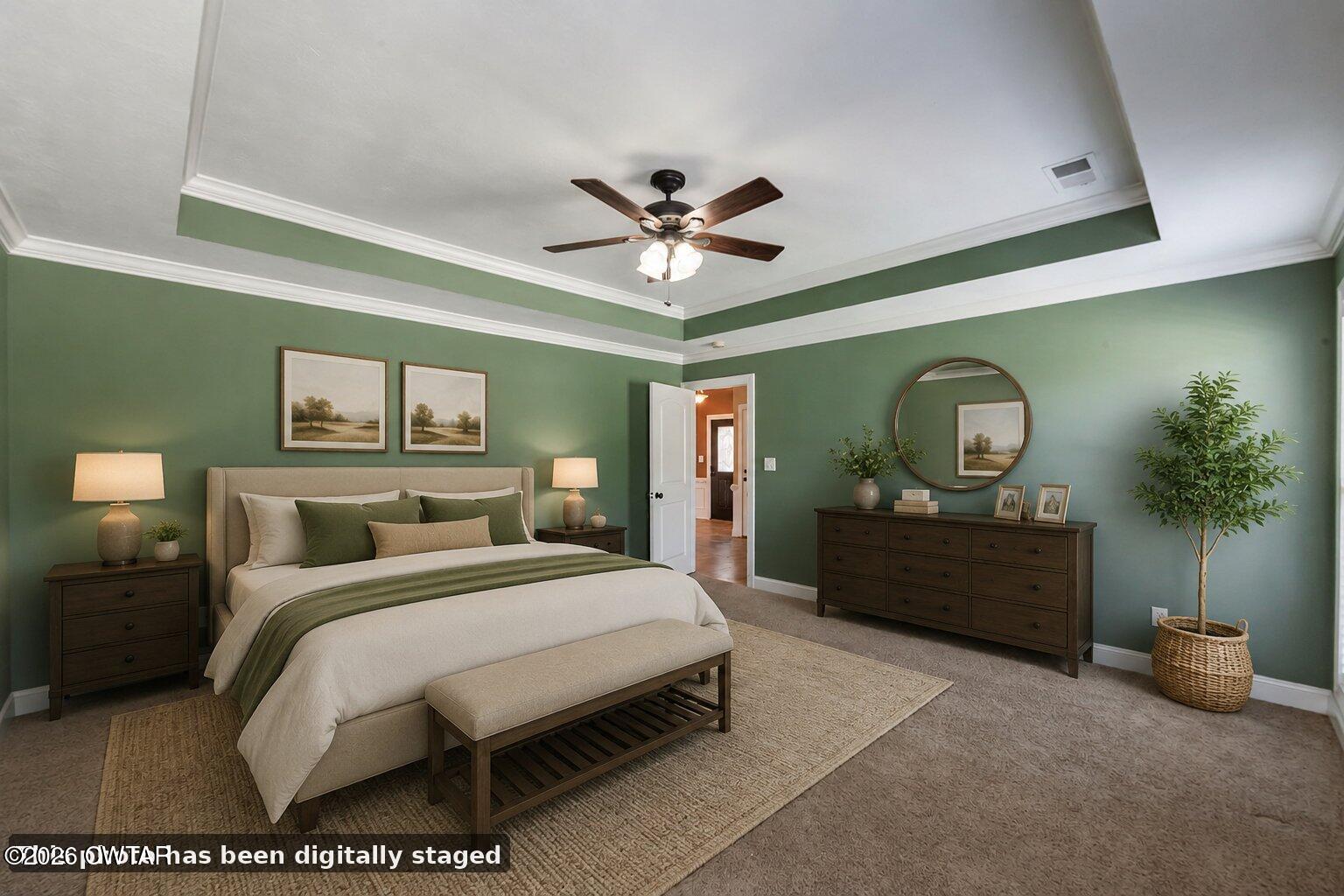 8 Reflection Cove Jackson, TN 38305 - Photo 10 of 18 Virtually_Staged_Master_Bedroom_watermar