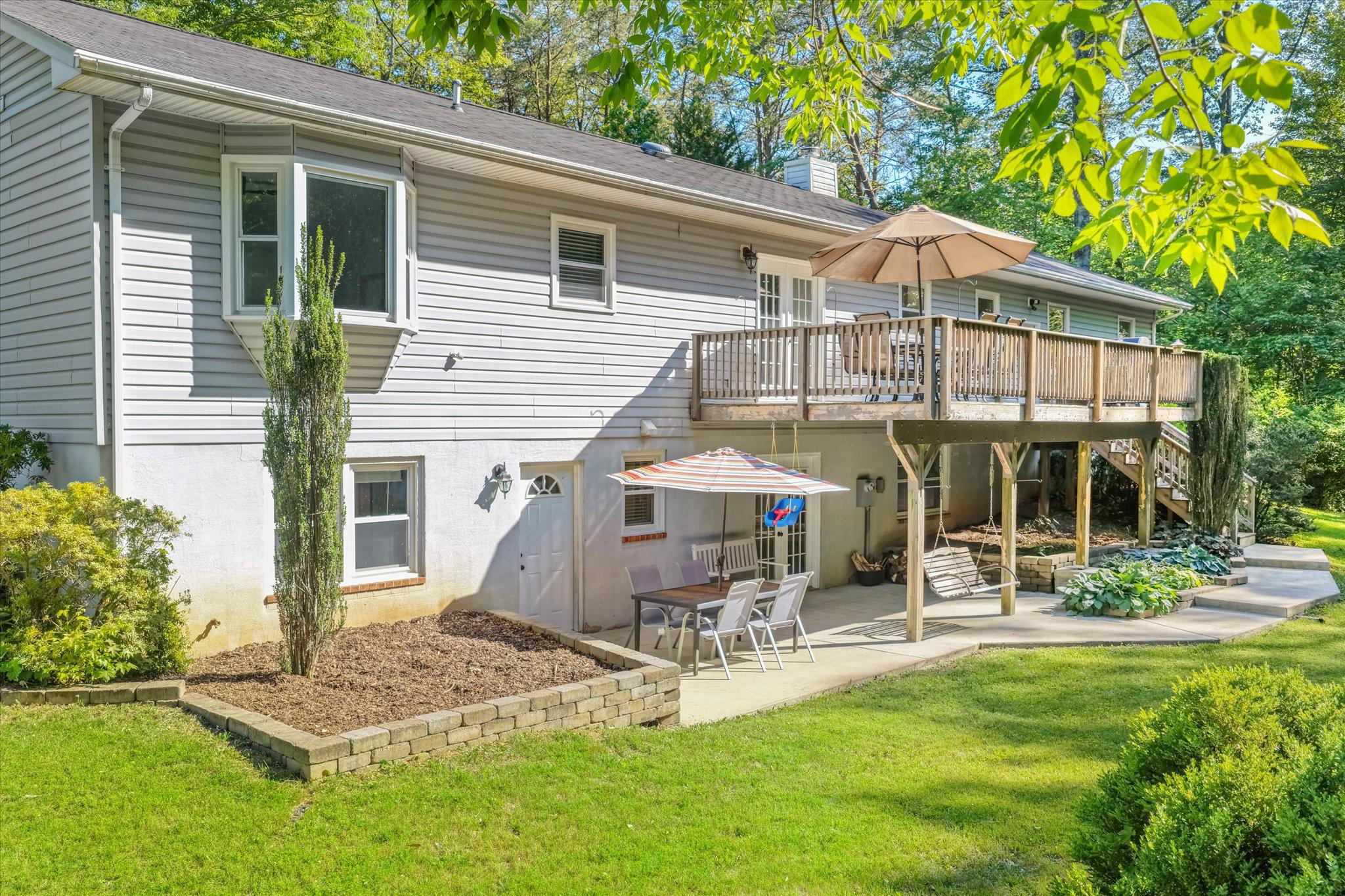 230 Richards Ferry Road Fredericksburg, VA 22406 - Photo 61 of 96 Deck and patio ready for Summer backyard parties.