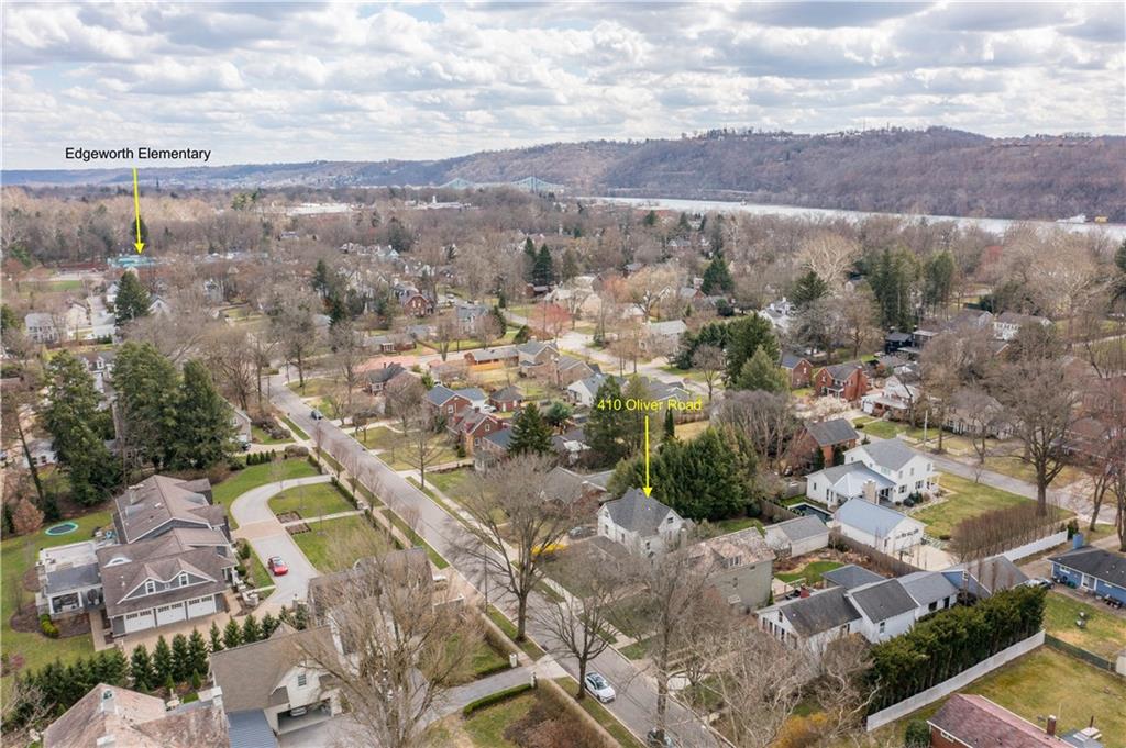 419 Oliver Road Sewickley, PA 15143 - Photo 34 of 34 an aerial view of residential house and outdoor space