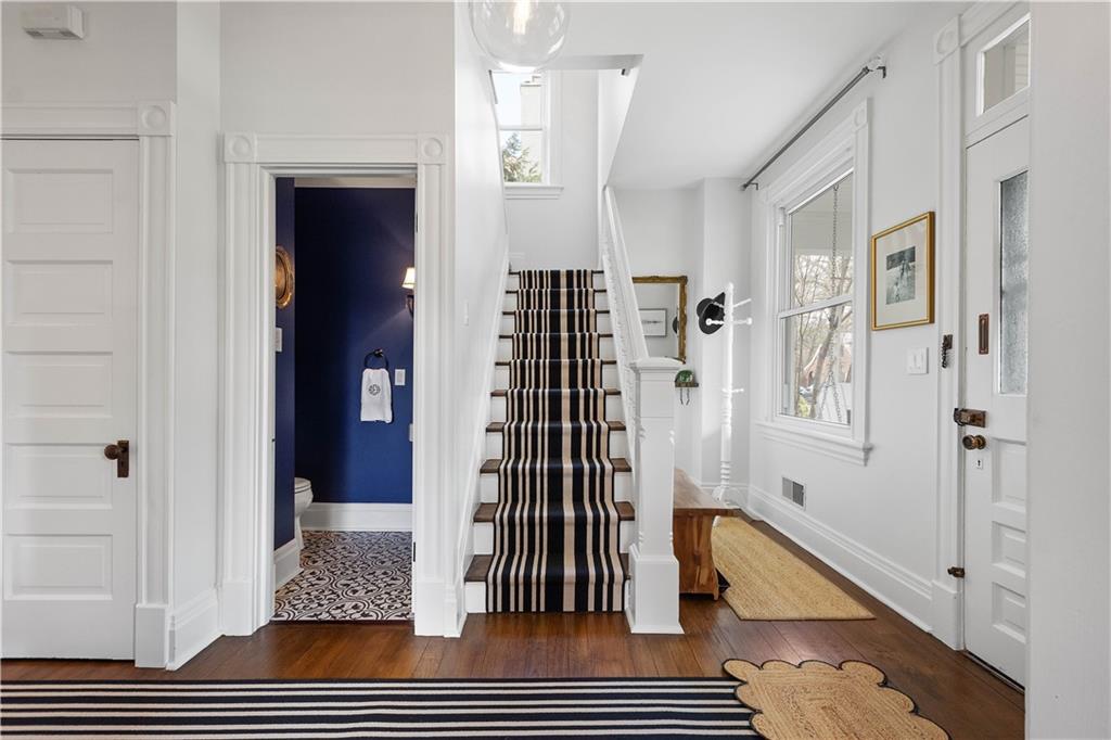 419 Oliver Road Sewickley, PA 15143 - Photo 6 of 34 a view of entryway with wooden floor