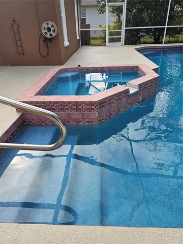 a view of a house with pool