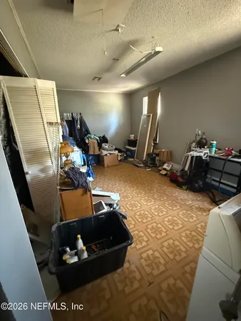 a room with gym equipment