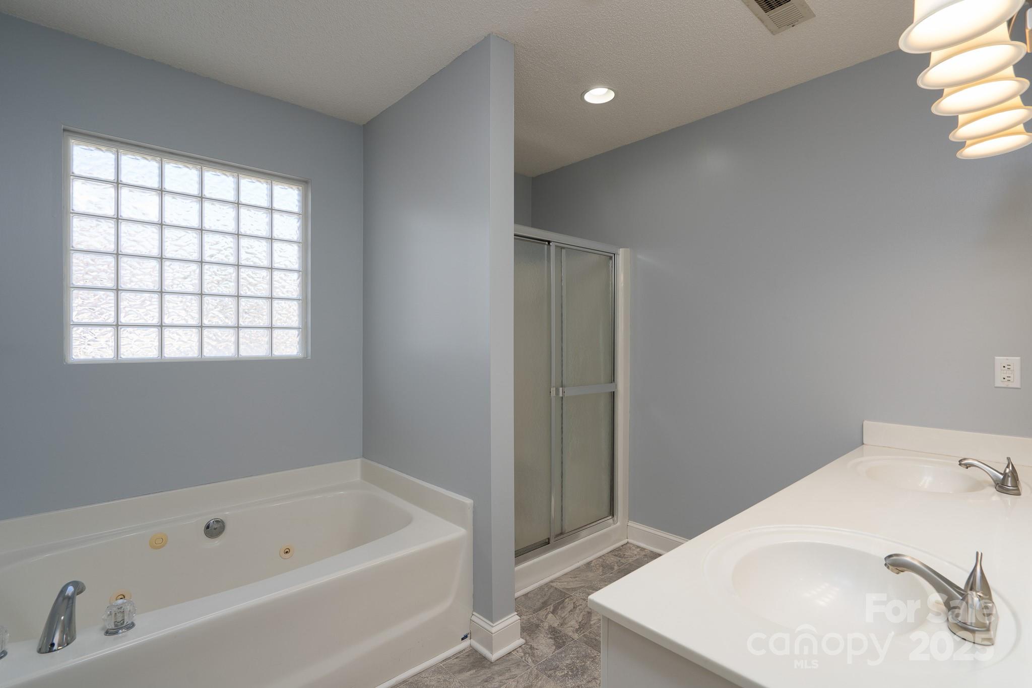 280 Bonaventure Drive Salisbury, NC 28147 - Photo 16 of 48 a bathroom with a tub a sink and a window