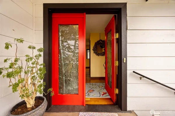 a view of a living room