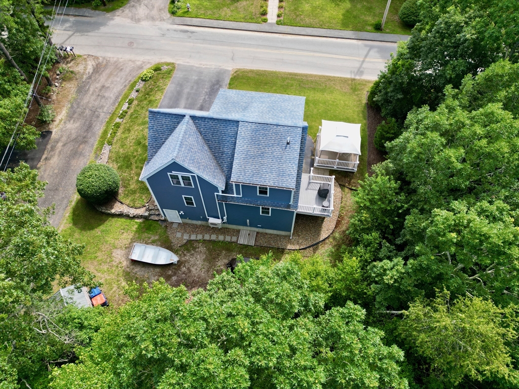 5 Wilson Street Wareham, MA 02571 - Photo 5 of 37 an aerial view of a house with swimming pool and garden