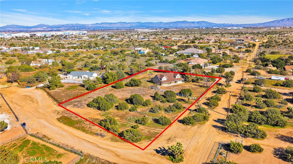 11062 Hollister Road Oak Hills, CA 92344 - Photo 58 of 69 an aerial view of residential houses with outdoor space