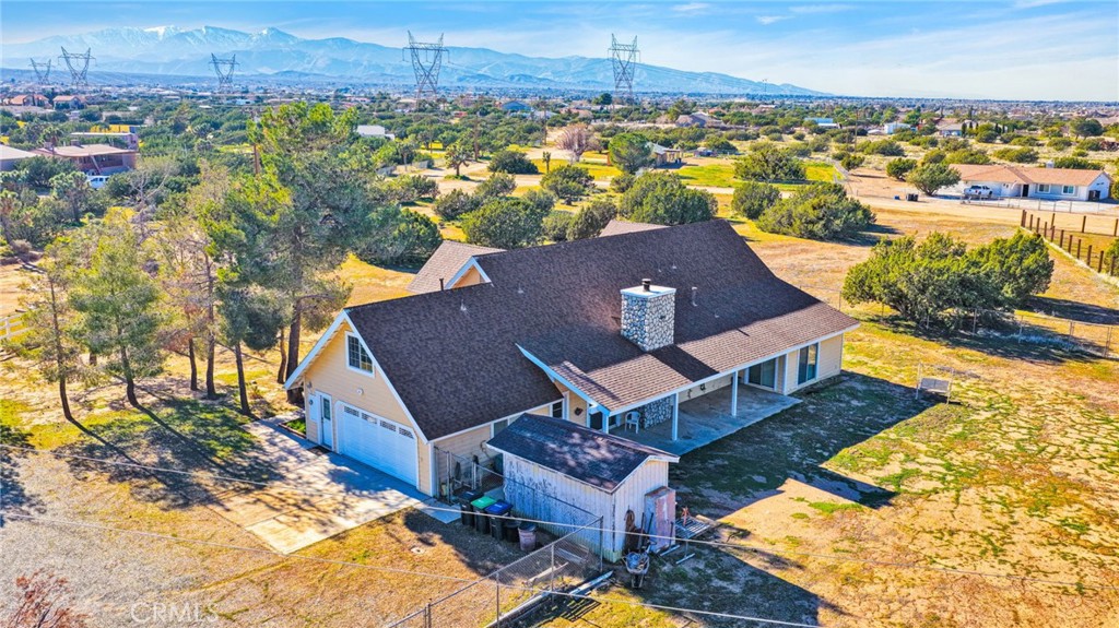 11062 Hollister Road Oak Hills, CA 92344 - Photo 69 of 69 an aerial view of a house with a ocean view
