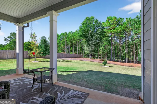 a view of outdoor space with trees