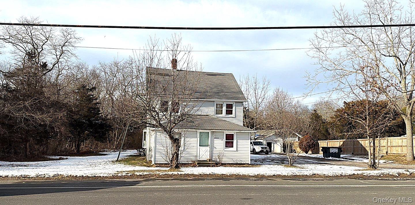 a view of a street in front of house