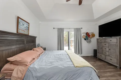 a view of livingroom with furniture and wooden floor