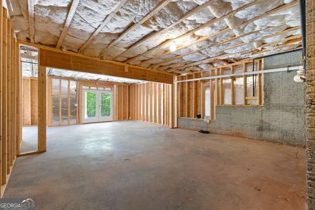 a view of an empty room