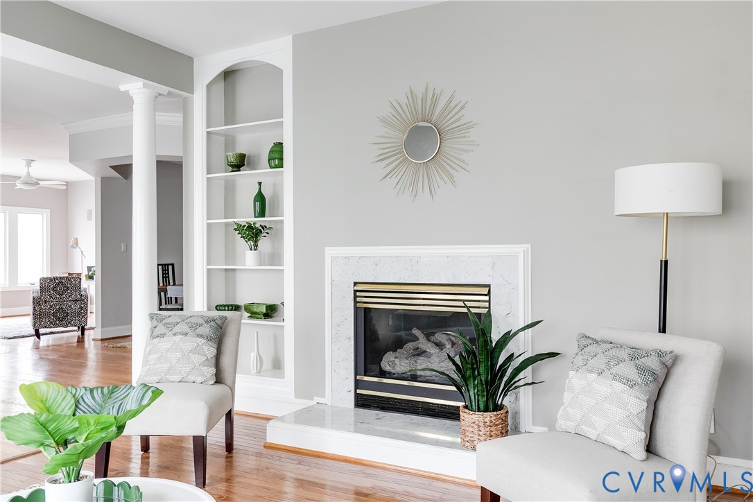 3207 Stony Point Road, Unit C Richmond, VA 23235 - Photo 10 of 40 a living room with furniture and a fireplace