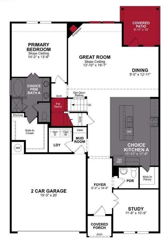 212 Oak Street Howe, TX 75459 - Photo 18 of 19 Beazer Homes Cottonwood Cascade Floorplan.