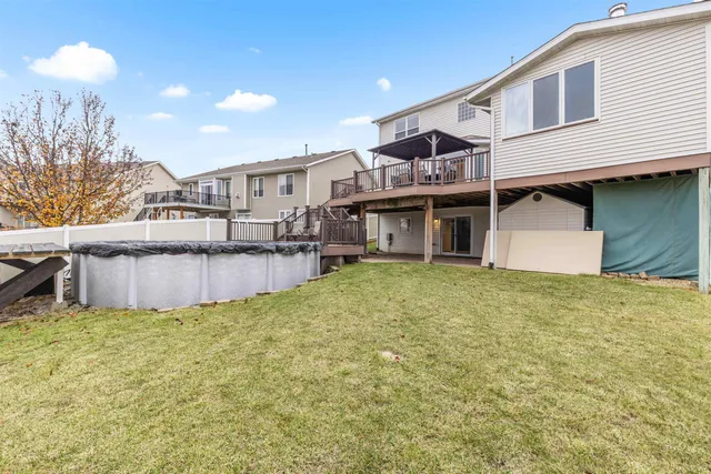a house view with a garden space