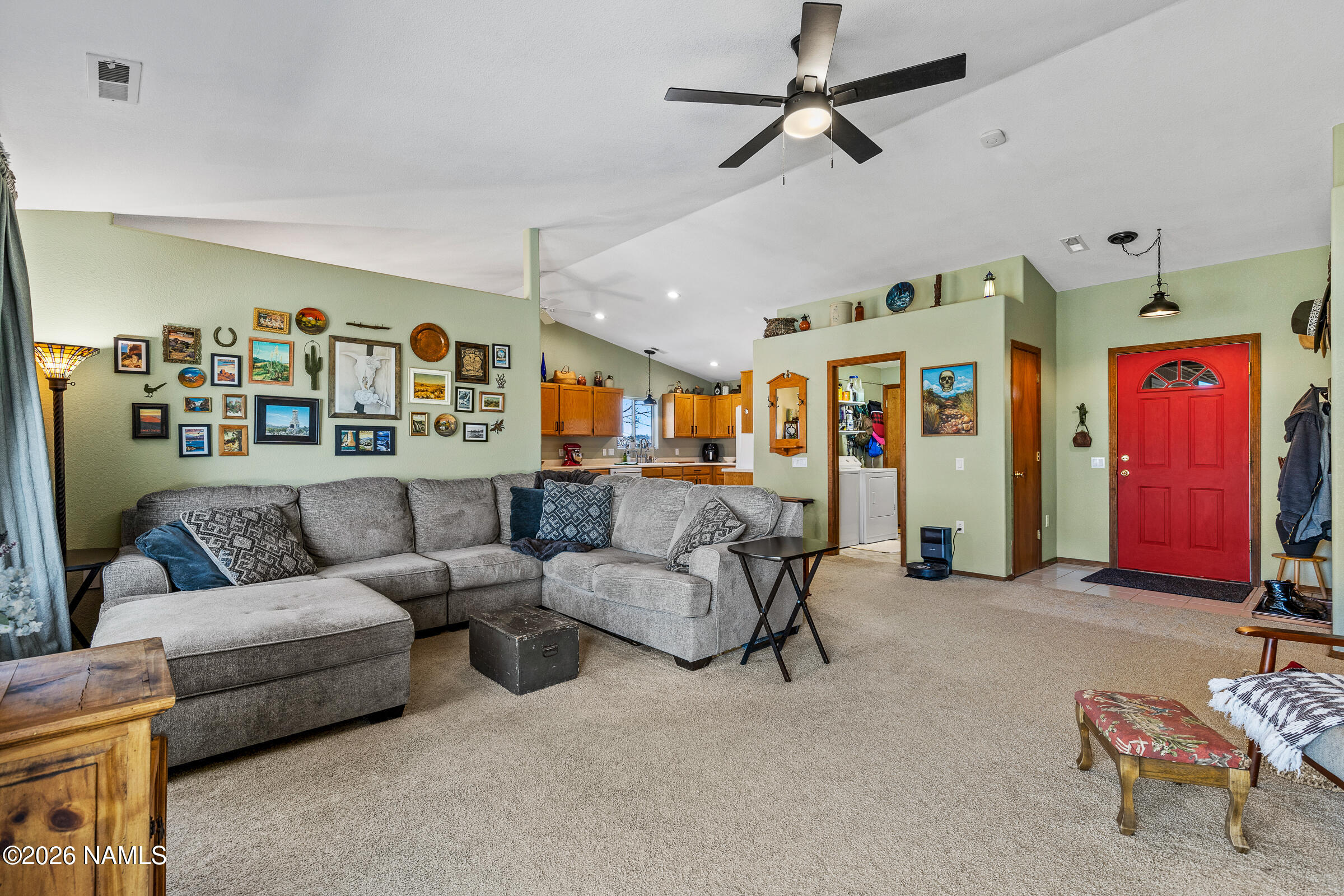 8980 Crystal View Lane Flagstaff, AZ 86004 - Photo 8 of 33 a living room with furniture and ceiling fan