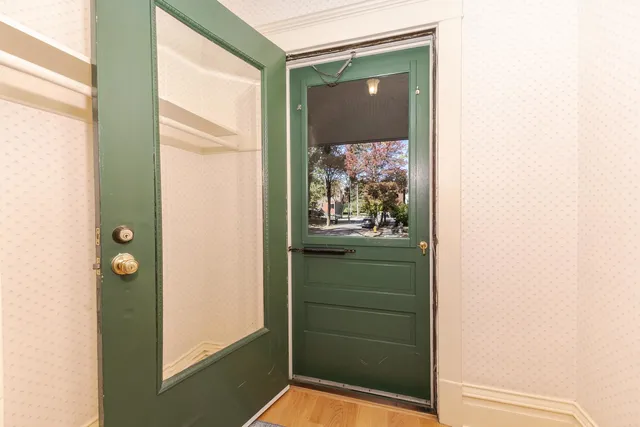 a view of front door