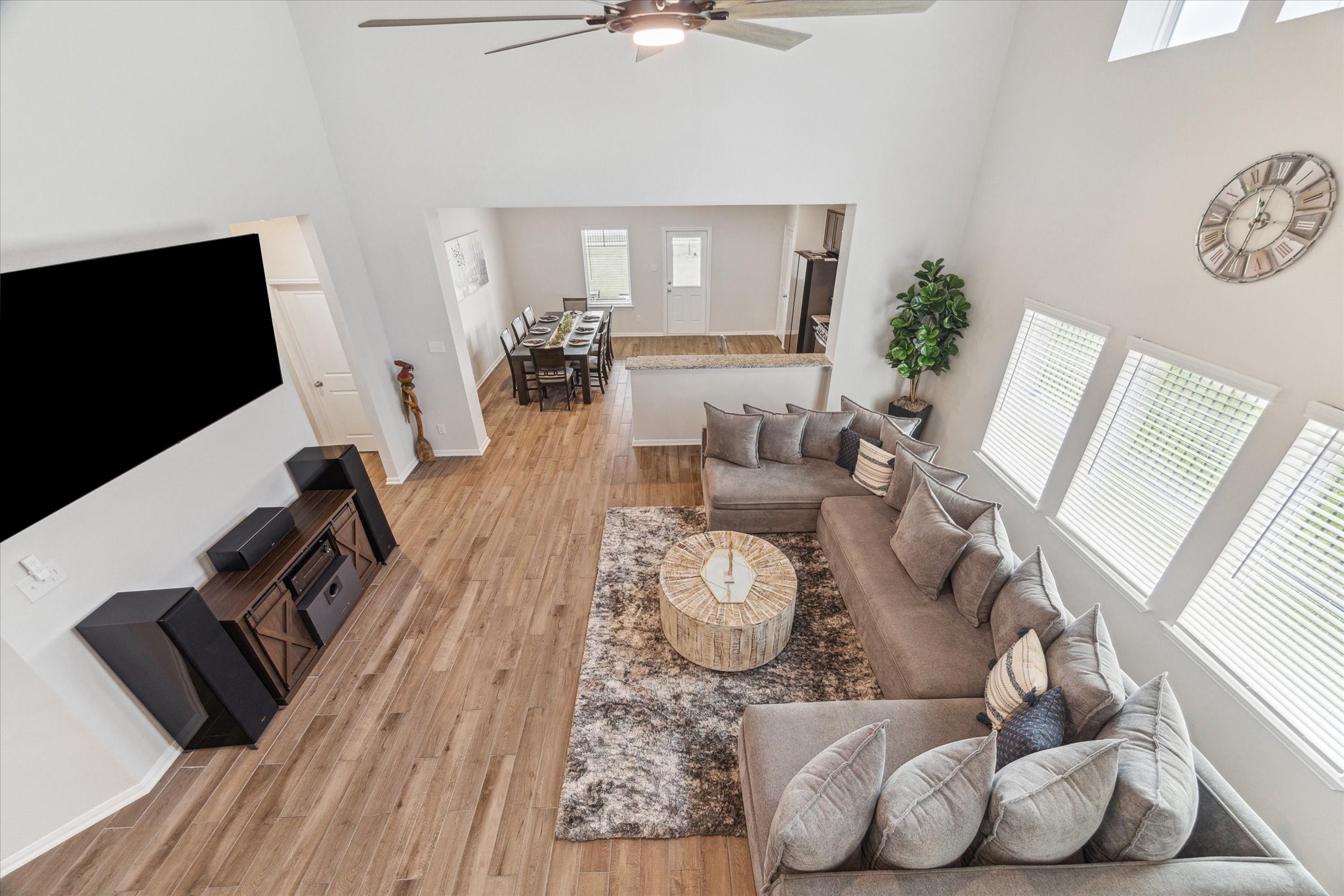 1523 Alpine Drive Rosharon, TX 77583 - Photo 9 of 25 a living room with furniture and a flat screen tv