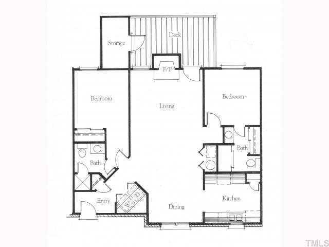 106 Choptank Court Cary, NC 27513 - Photo 12 of 12 a picture of a floor plan