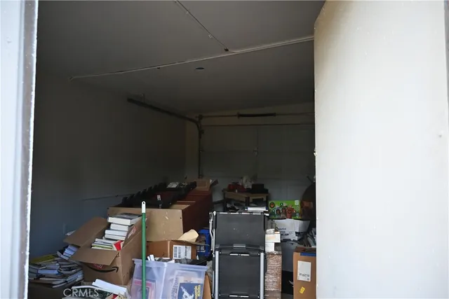 a view of storage and utility room