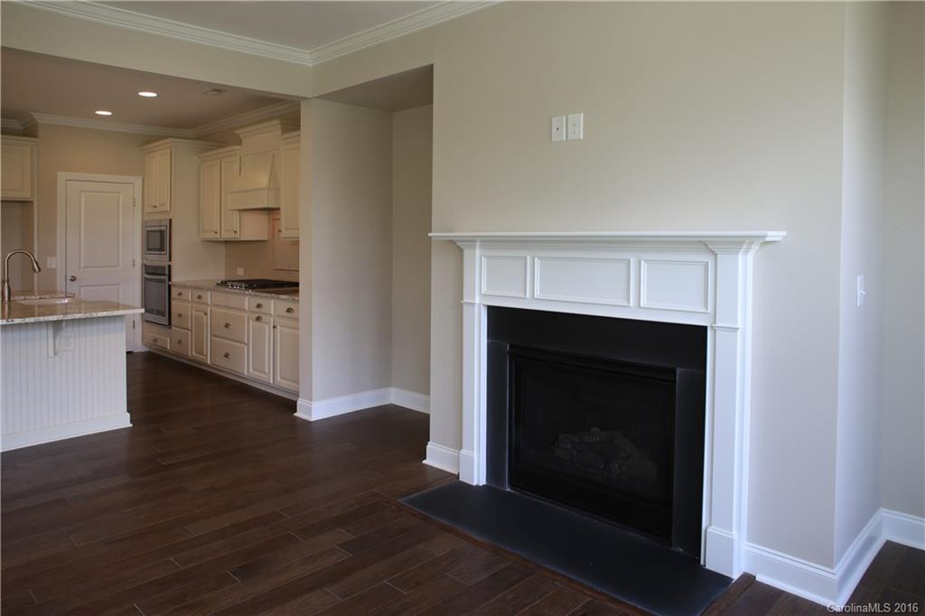 294 Helton Lane, Unit 8 Fort Mill, SC 29708 - Photo 7 of 19 a living room with stainless steel appliances wooden floor and a fireplace