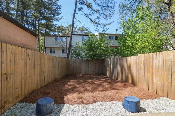 a view of outdoor space and deck