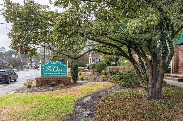 a view of a glass door with a from a window