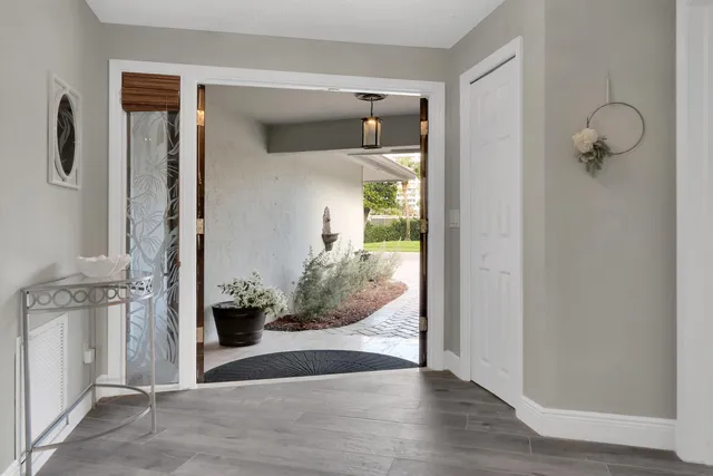 a view of a hallway with interior of the house