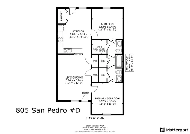$1,100 | 805 San Pedro Drive, Unit D, College Station, TX 77845