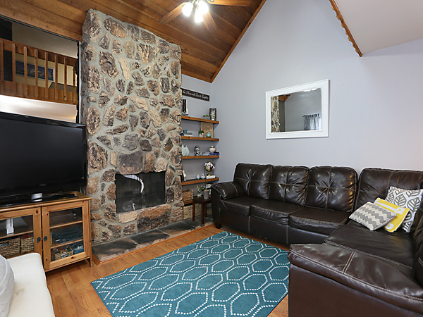 737 Shepard Court Gurnee, IL 60031 - Photo 8 of 18 a living room with furniture a flat screen tv and a fireplace